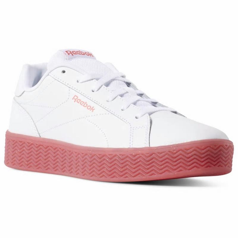 Tenisi Reebok Royal Complete Pfm Dama Albi/Roz Deschis Romania RP8959AD